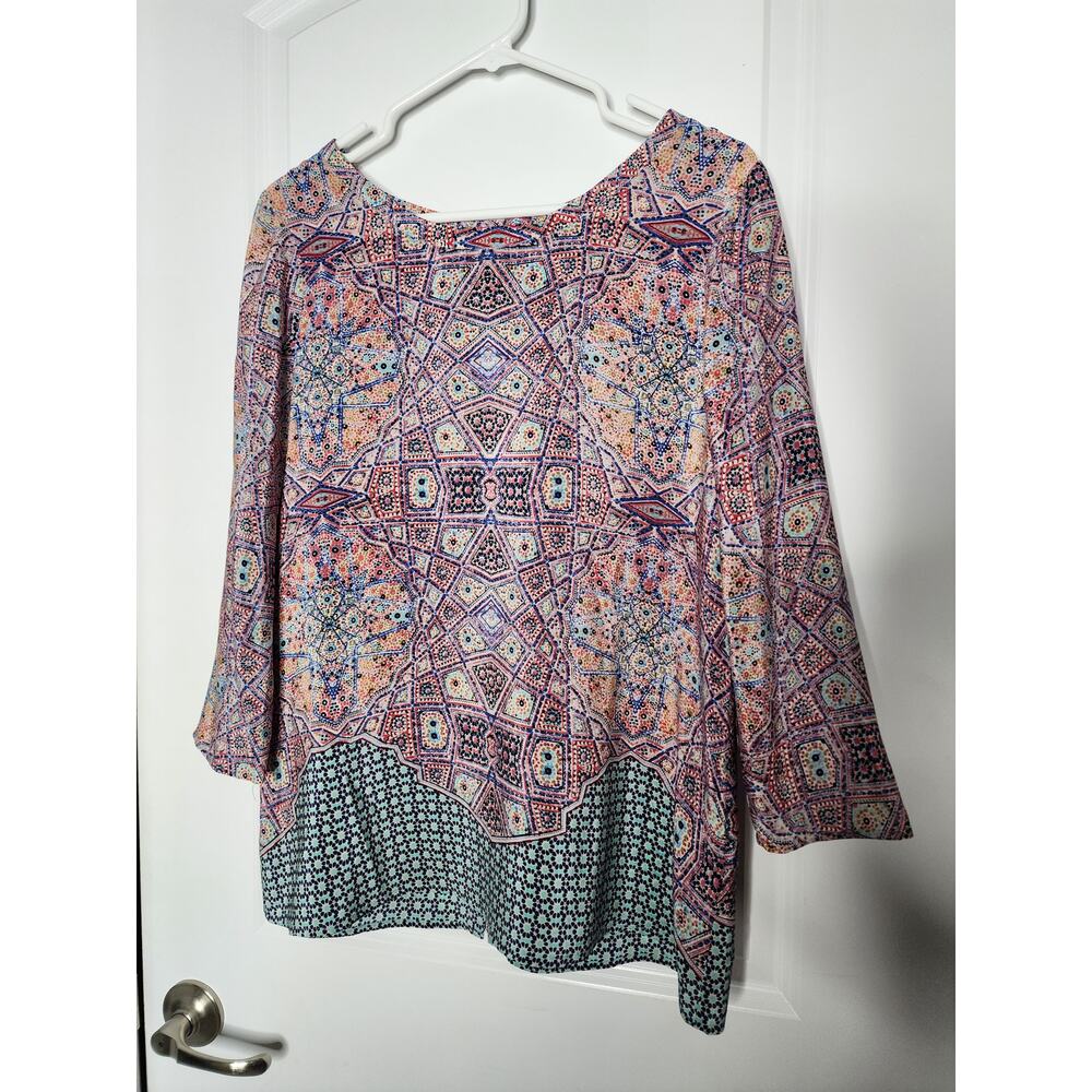 Size 10 | Anthropologie | NWOT | Maeve 100% Silk Long Sleeve Button Back Blouse